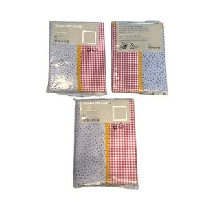 3 Ikea ROSALI Prickig Gingham Dots Pillowcase Pillow Sham 26 x 26" NEW